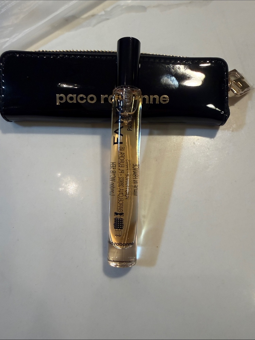 Paco Rabanne Black Patent pouch with 10 ml fame for women fragrance